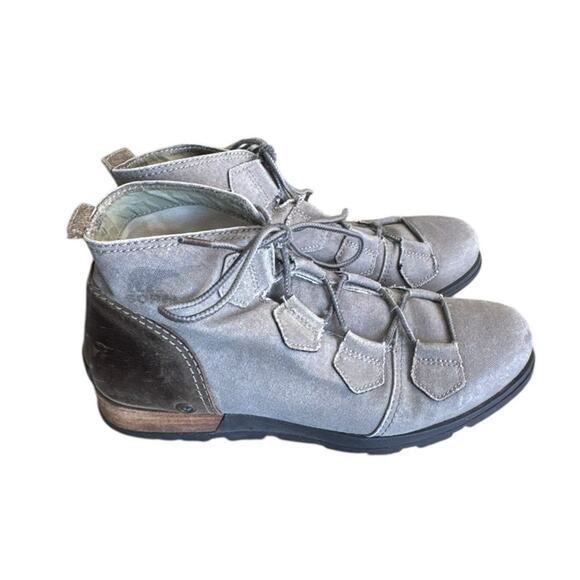 Sorel Major Lace Botki Ankle Booties Women’s Size 9 - Picture 1 of 11
